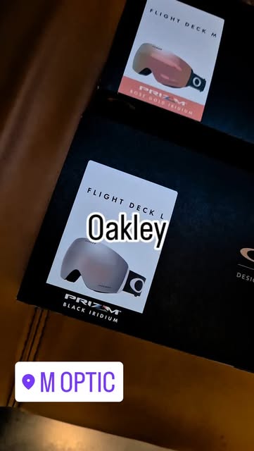 Masques Oakley Flight Deck, publication Instagram de M OPTIC
